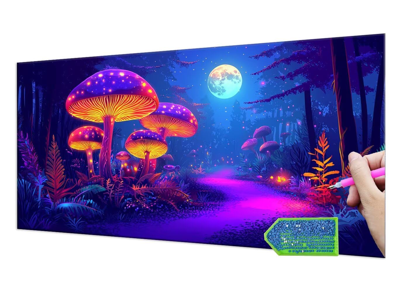 5D Diamond Painting Kits para Adultos, DIY Diamond Pintura Bosque setas Diamante Pintura Bordado Punto De Cruz Kits Estrás arte Manualidades, Lienzo, Del hogar de Pared Decoración 60x120 cm F-928