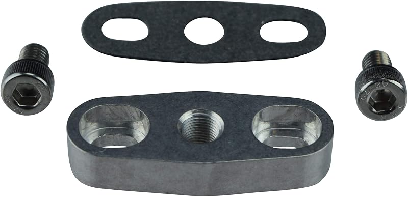 Flange de alimentação de óleo para turbo ICT Billet T3 com rosca 1/8" NPT – Garrett GT15-GT35 – 1 unidade