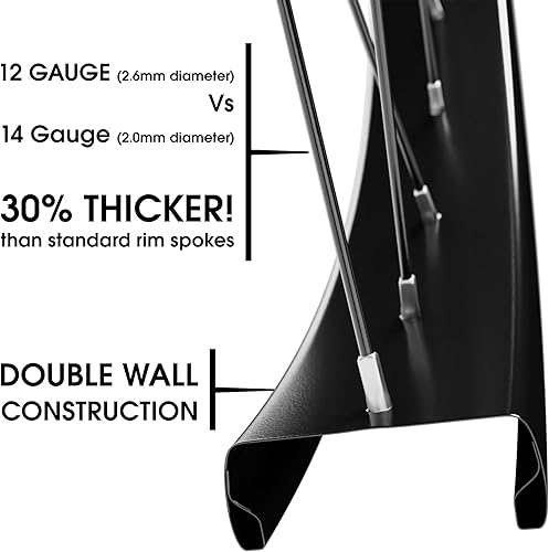 Miniatura 2 de BBR Tuning Heavy Duty 12 Gauge 26Inch x 1.25 Inch Rear Bike Rim - Bicycle Wheel - Mountain Bicicleta