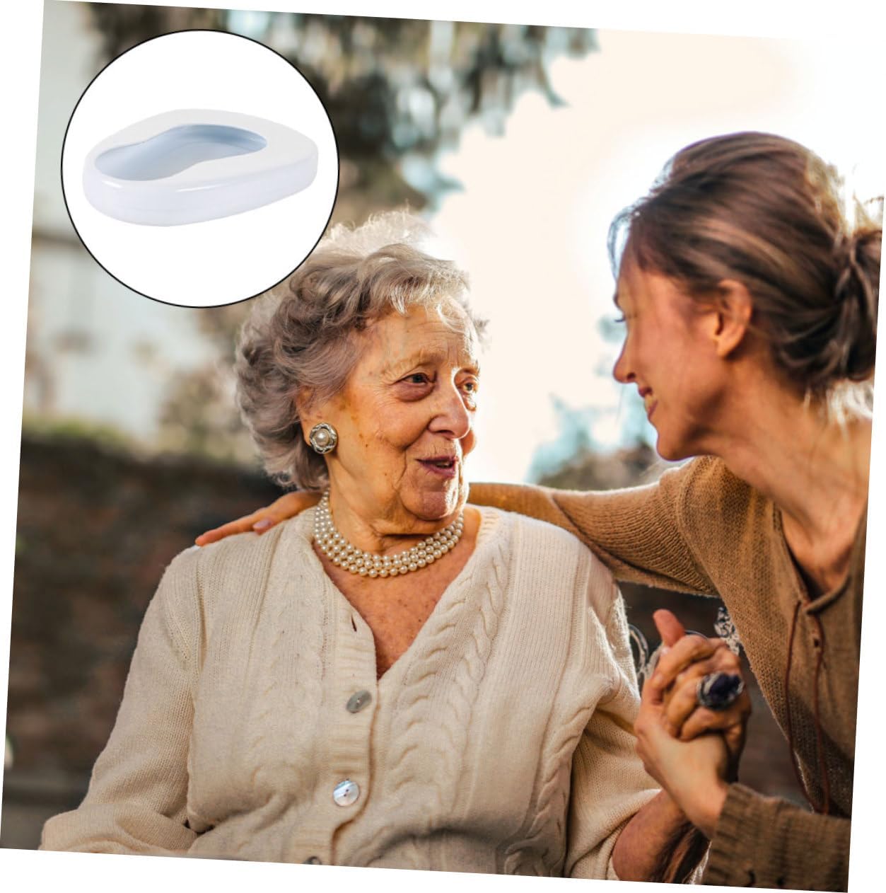 Didiseaon Portable Bedpan Urinal Female Urinal for Bedridden Elderly Potty Training Seat