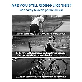 Bike Mirror Handlebar Mount 360 Adjustable 2pcs, Accessories Bike Side Mirror, E Bike Mirrors for Handlebars, Scooter Mirrors for Handlebars with Scratch Resistant Glass, E Bike Rear View Mirror