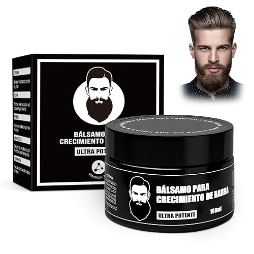 Estimulante de Barba, Bálsamo Para Crecimiento De Barba Ultra Potente, Barba Crema, Bálsamo para el Crecimiento de Barba, Bálsamo para el