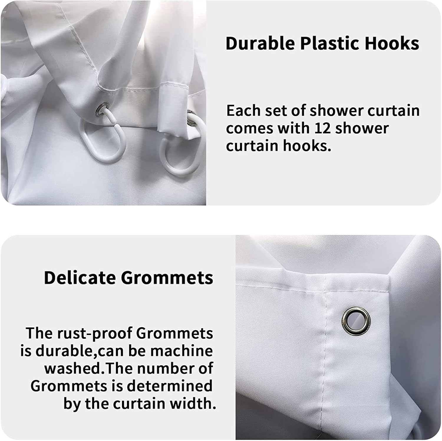 Yeele Tropical Leaf Shower Curtain, Pineapple Hibiscus Flowers Green Plant Banana Palm Leaves Bathroom Curtain for Bathtub Decor Waterproof Fabric Machine Washable with 12 Hooks,72x84in