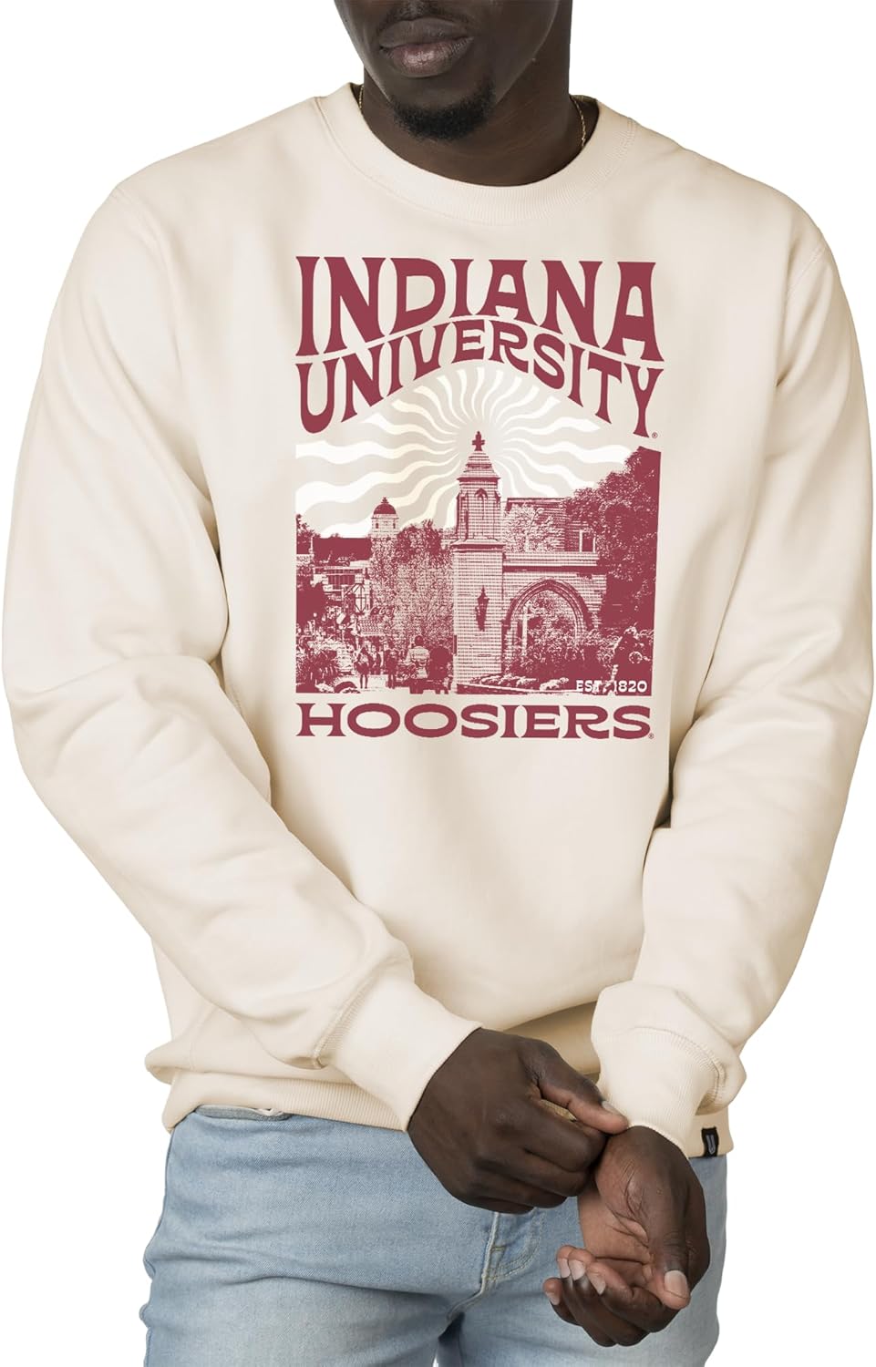 College Sports Heavyweight Crewneck Sweatshirt - Fleece Unisex Officially Licensed NCAA Men’s and Women’s Sweatshirt