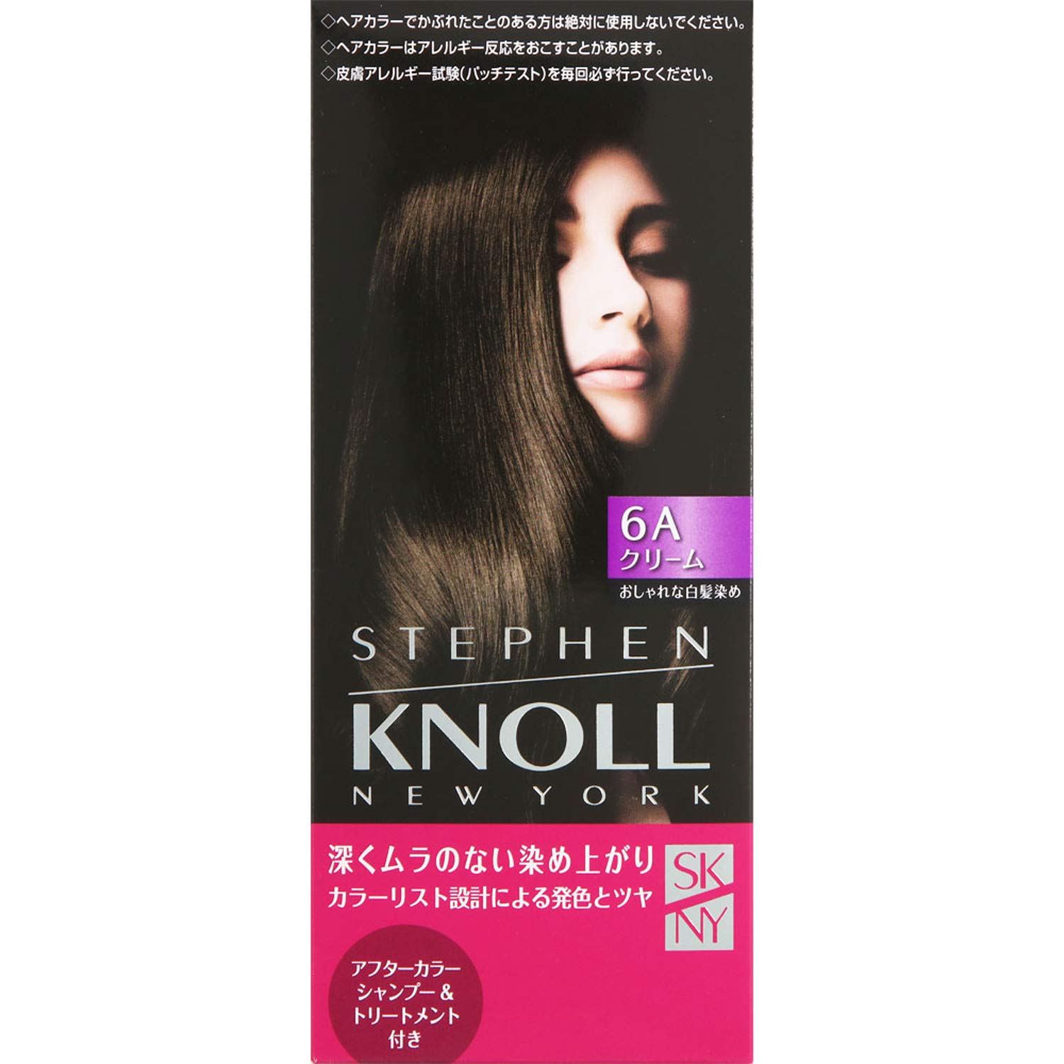 STEPHEN KNOLL(スティーブン ノル) 【医薬部外品】カラークチュール クリームヘアカラー 白髪染め 6A アイスブラウン 1個 (x 1)