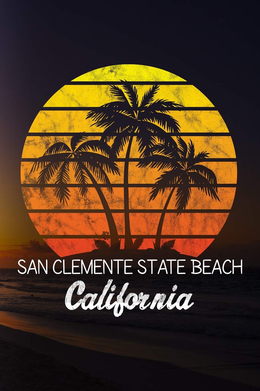 San Clemente State Beach California: 6x9 Inch Travel Size 110 Blank Lined Pages.