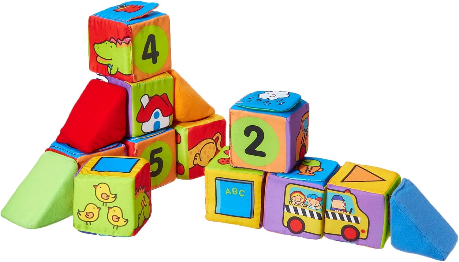 MELISSA & DOUG Match & Build Blocks, 1 EA