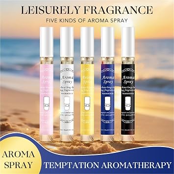 Fragrance Spray Series 5-piece mini gift set, long-lasting fragrance, multiple scents, convenient for carrying during travel and gatherings for women