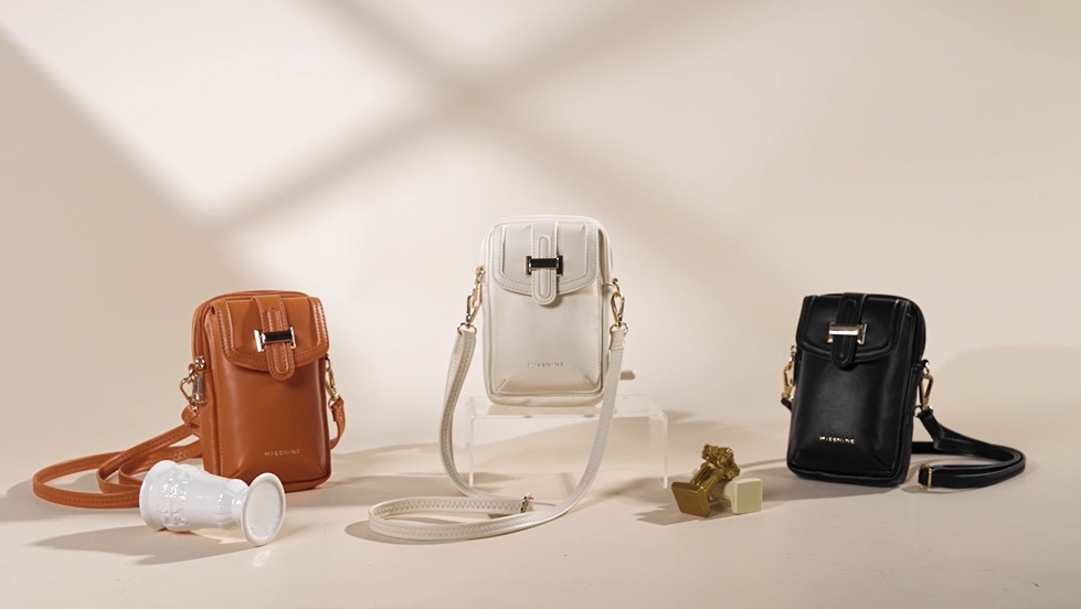 Missnine Small Crossbody Bags for Women Vegan Leather Cell Phone