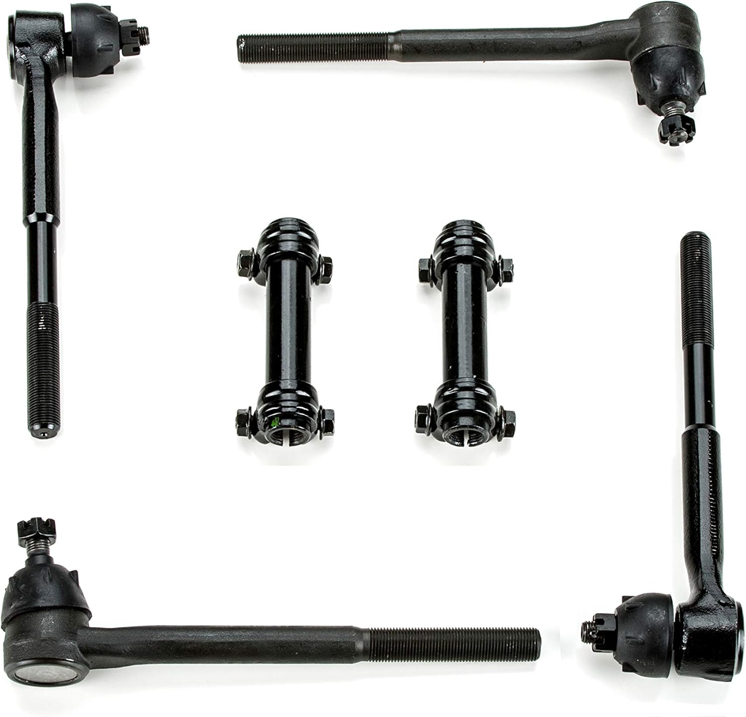 Black Poly. OEM Front End Suspension Master Rebuild Kit With Idler Arm And Oval Lower Control Arm Bushings Compatible With 1970 to 1974 GTO/LeMans/Tempest Vehicles, 27 Piece Kit