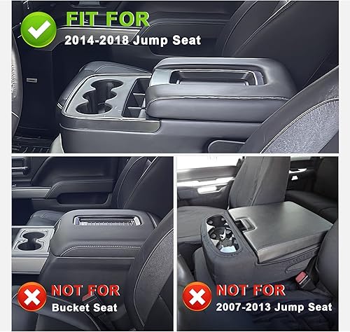 Miniatura 656 de Muslogy Funda de consola central compatible con Honda Pilot 2023 2024 2025, 2024 2025 2026 Ridgeline/Passport Accesorios para apoyabrazos, tapa