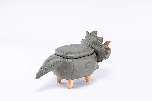 Miniatura 4 de Home 2 Office Otomana de dinosaurio con almacenamiento para dormitorio de niños, sala de juegos, guardería o decoración de sala de recreación,