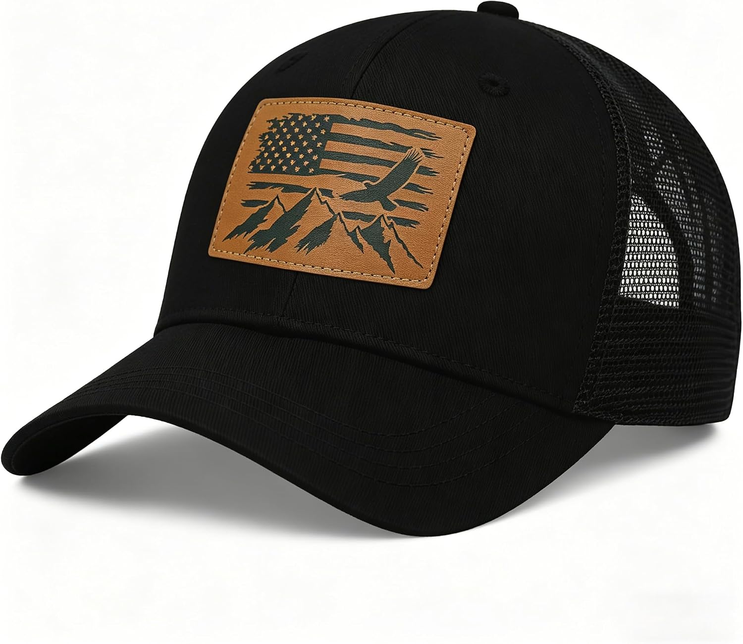Mountain Dad Hat for Men, Adjustable Truck Hat for Camping Hiking Explore Outdoor
