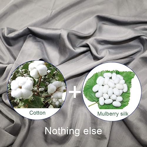 Miniatura 9 de Browint Sábana de viaje de sedaalgodón con cremalleras dobles, saco de dormir extra ancho de 87 x 43 pulgadas para hoteles, forro ligero para saco