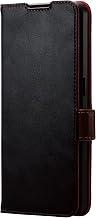 ELECOM OPPO Reno9 A / OPPO Reno7 A (OPG04) Case Cover, Flip Type, Shock Resistant, Leather, Magnetic Flap, 2 Card Pockets, Stitch, Strap Hole, Black PM-O221PLFYBK