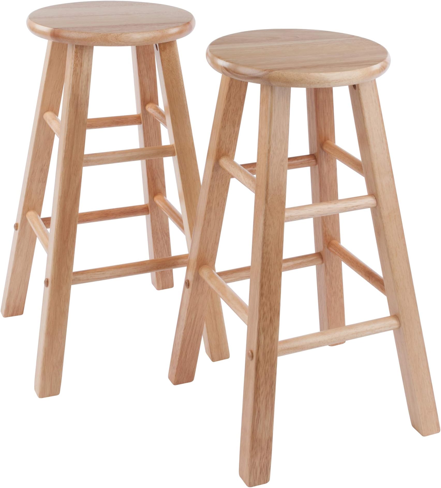 Element 2pc Set 24" Counter Stool, Natural Finish