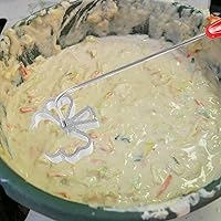 Vista 5 de Kichvoe Molde para Bunuelos con asa, 5 piezas rosetón timbal hierro set gofres moldes con mango embudo pastel anillo Molde para Buñuelos De Viento