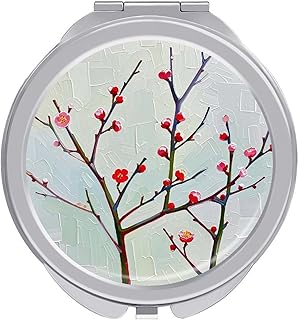 Espejo de maquillaje de viaje plegable portát...