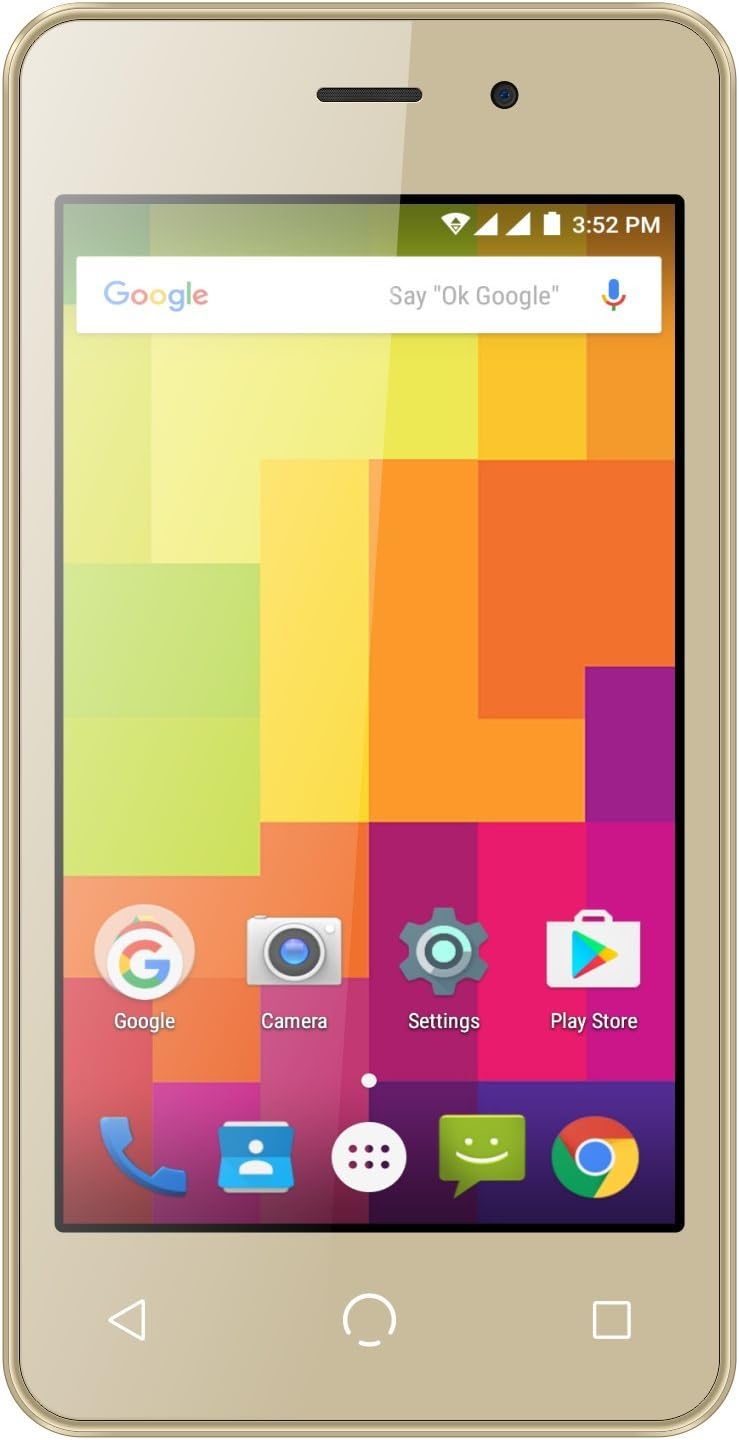 NUU Mobile A1 4.0" Dual SIM Android Lollipop Smartphone with 1YR Warranty, Gold