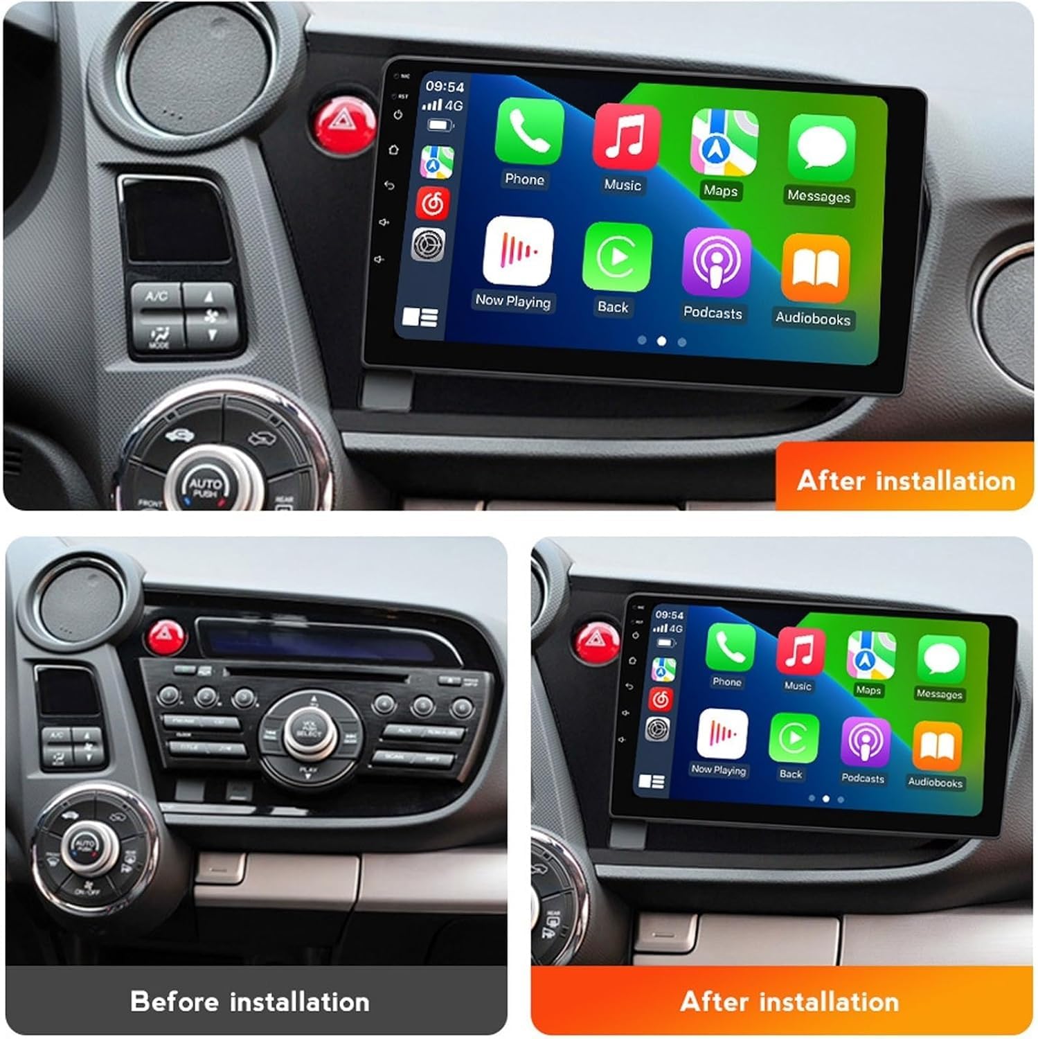 G5 2g+32g,Autoradio Android 15 da 9" per H-Onda Insight 2009-2014, Radio per Auto con Schermo Touch IPS, CarPlay Wireless, Android Auto, GPS, WiFi, Bluetooth, Supporto OBD2, DVR e DSP