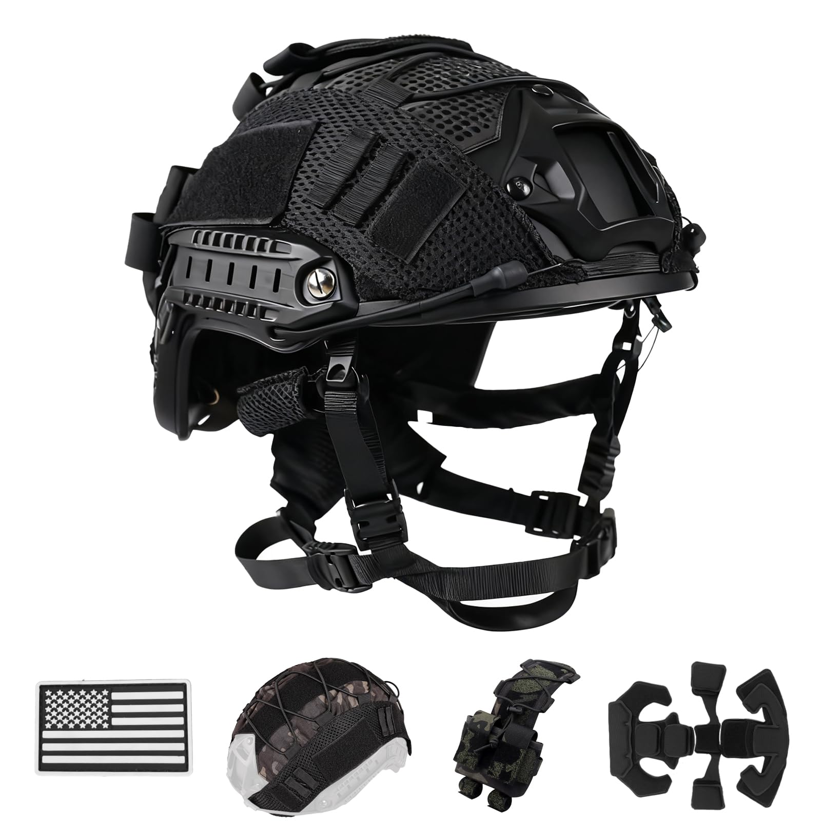 Amazon.com : ClrfZebr Adjustable Tactical Helmet (BCP) : Sports
