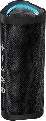 Vanzon Altavoz Bluetooth portátil inalámbrico V40 con IPX7 impermeable, tiempo de reproducción 24 horas, sonido estéreo de 24 W y emparejamiento