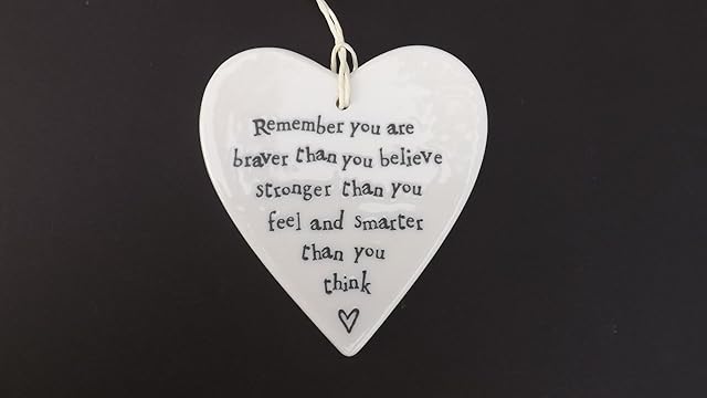 East of India Heart - Remember you are braver than you believe stronger than you feel and smarter than you think