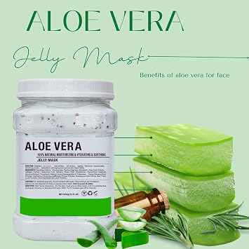 Bundle of Five Jelly Masks for Facials Professional, Mascarillas Faciales, Vajacial Mask, Jelly Face Mask, Facial Mask,Peel off Mask