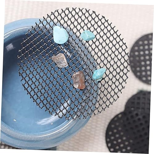Miniatura 3 de FUNOMOCYA 20pcs Flower Pot Bottom mesh Succulents Plants Round Planter suculentas Drainage Mesh Hole Screen Phyto Potted Plants Bonsai Pot Bottom