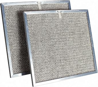Filter Everything Replacement Range Hood Filter, Compatible with Broan BPS1FA30 & GE WB02X10713 113/4 141/4 3/8 Aluminum Grease Filter, 2Pack