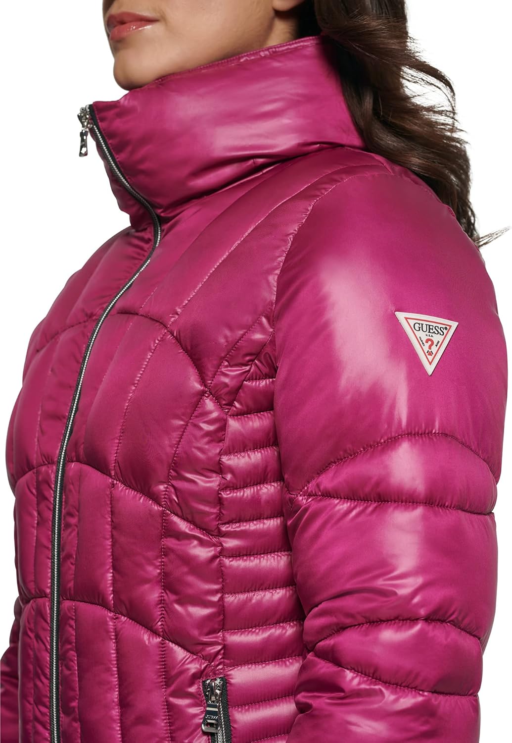 GUESS womens Fall Jackets for Women, Puffer Jacket, Quilted Jackets for Women - Image 5