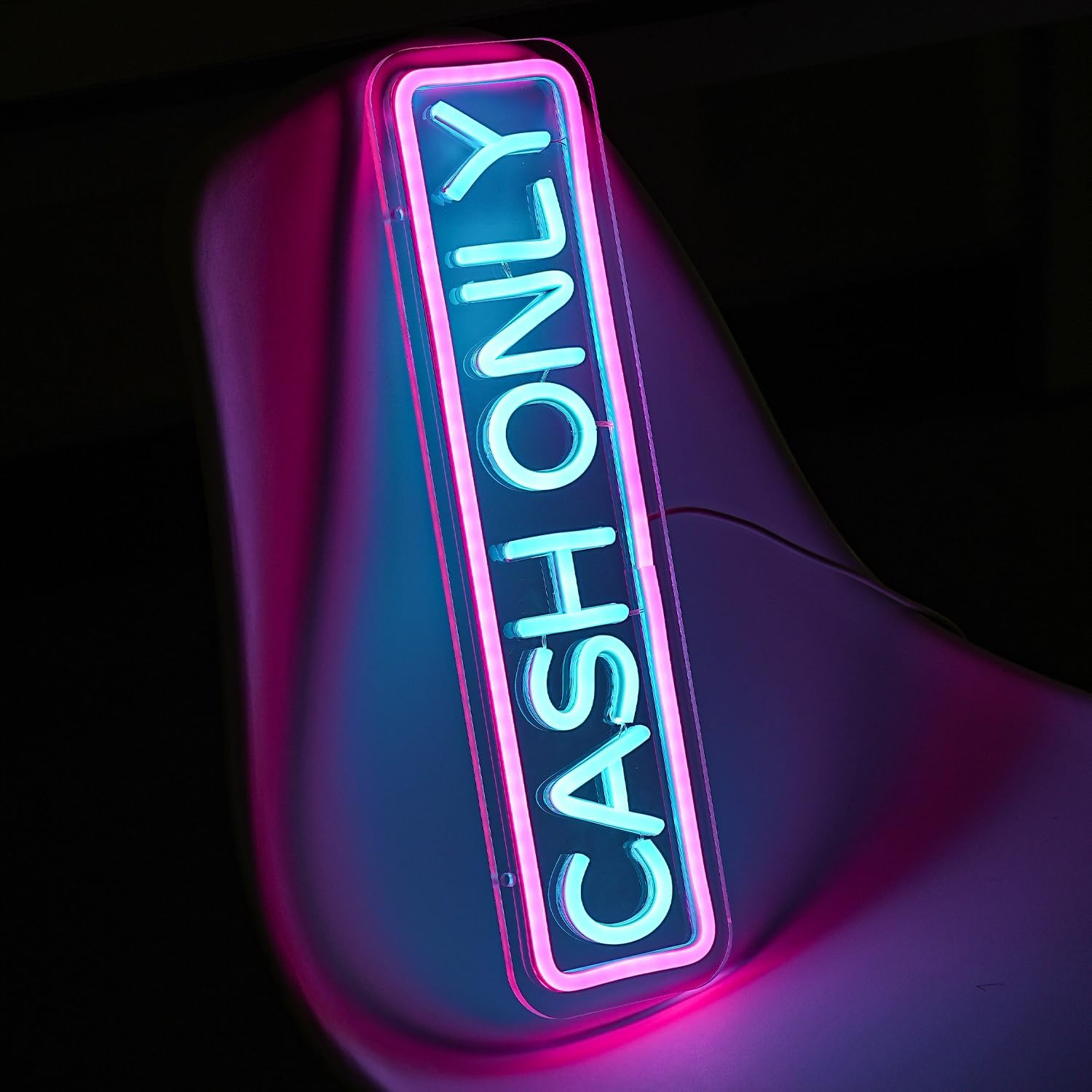 Cash Only Neon Sign For Business Letter Neon Light Signs For Wall Decor LED Neon Lights USB Power For Hotel Pub Cafe Recreation Room - Image 2
