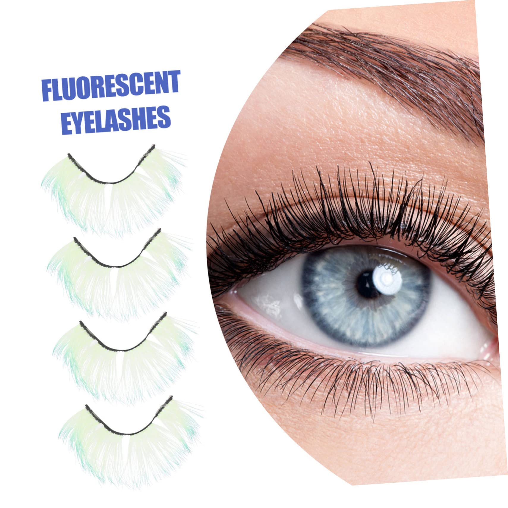 Healeved Kit Di 5 Ciglia Finte Per Donna Effetto Naturale Extension Per Ciglia Individuali Ciglia Soffici Per Ragazze Leggere Riutilizzabili Design Fluorescente 5 Paia*5