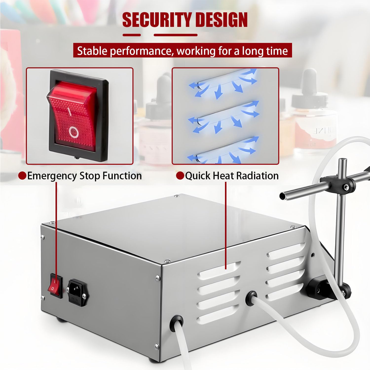 Máquina llenadora automática de líquidos, máquina llenadora de líquidos, máquina llenadora de líquidos de 5 a 3500 ml, 3,5 l/min, máquina llenadora de volumen para cosméticos, champús y aceites.