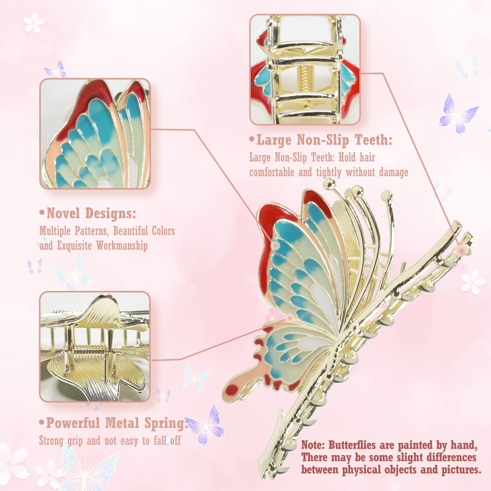 Amazon.com : Yonchic 3-Piece Floral Metal Hair Accessories 