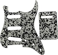 Vista 30 de KAISH Guardabarros de 11 agujeros estilo ST/Strat, SSS, con placa trasera ST, cubierta de trémolo para Stratocaster/Strat Gold Pearl de EE.