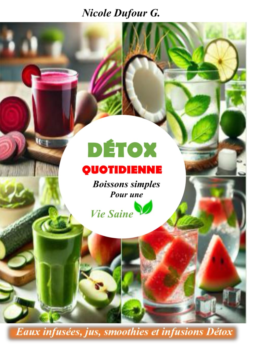 DETOX QUOTIDIENNE: Boissons Simples Pour une Vie Saine: Nettoyez votre corps naturellement avec des recettes faciles, rapides et délicieuses