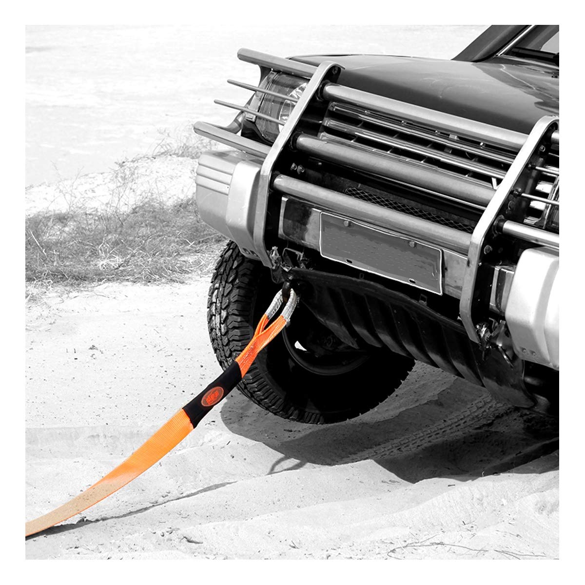 Cuerdas de Remolque de 16.4 pies, con 2 Ganchos de Seguridad, Cuerda de Remolque para Automóviles de Alta Resistencia, Cuerda de Remolque de Nylon de Alta Densidad (Size : 5m/8t)