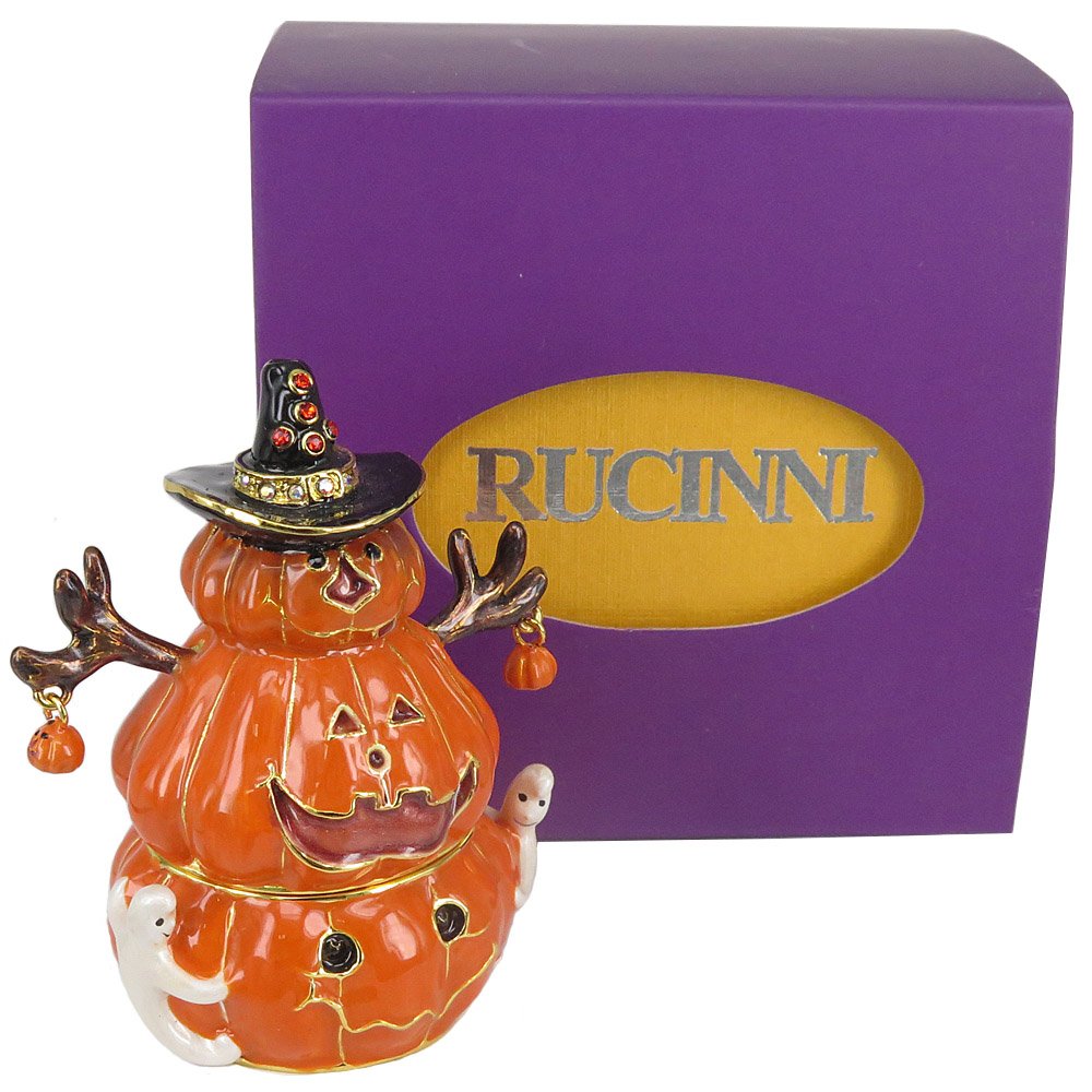 ハロウィン/パンプキン・ボックス Amazon.co.jp: RUCINNIハロウィンパンプキンJeweled Trinket