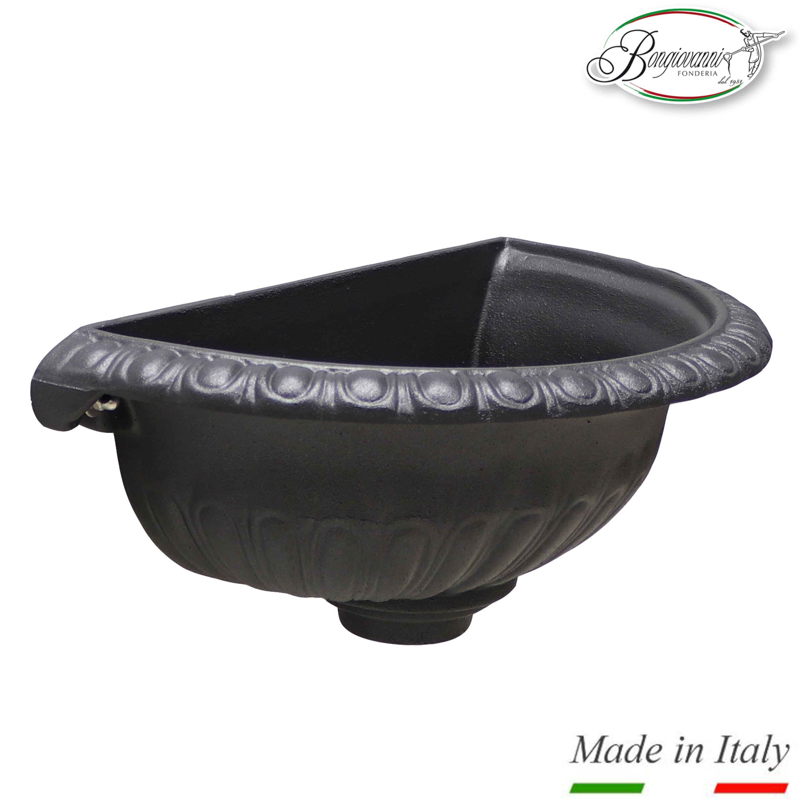 Fontana da giardino esterno | Vasca a muro modello Liberty | lavello fontana a parete | fontanella da giardino | grigio ghisa casa giardino balcone