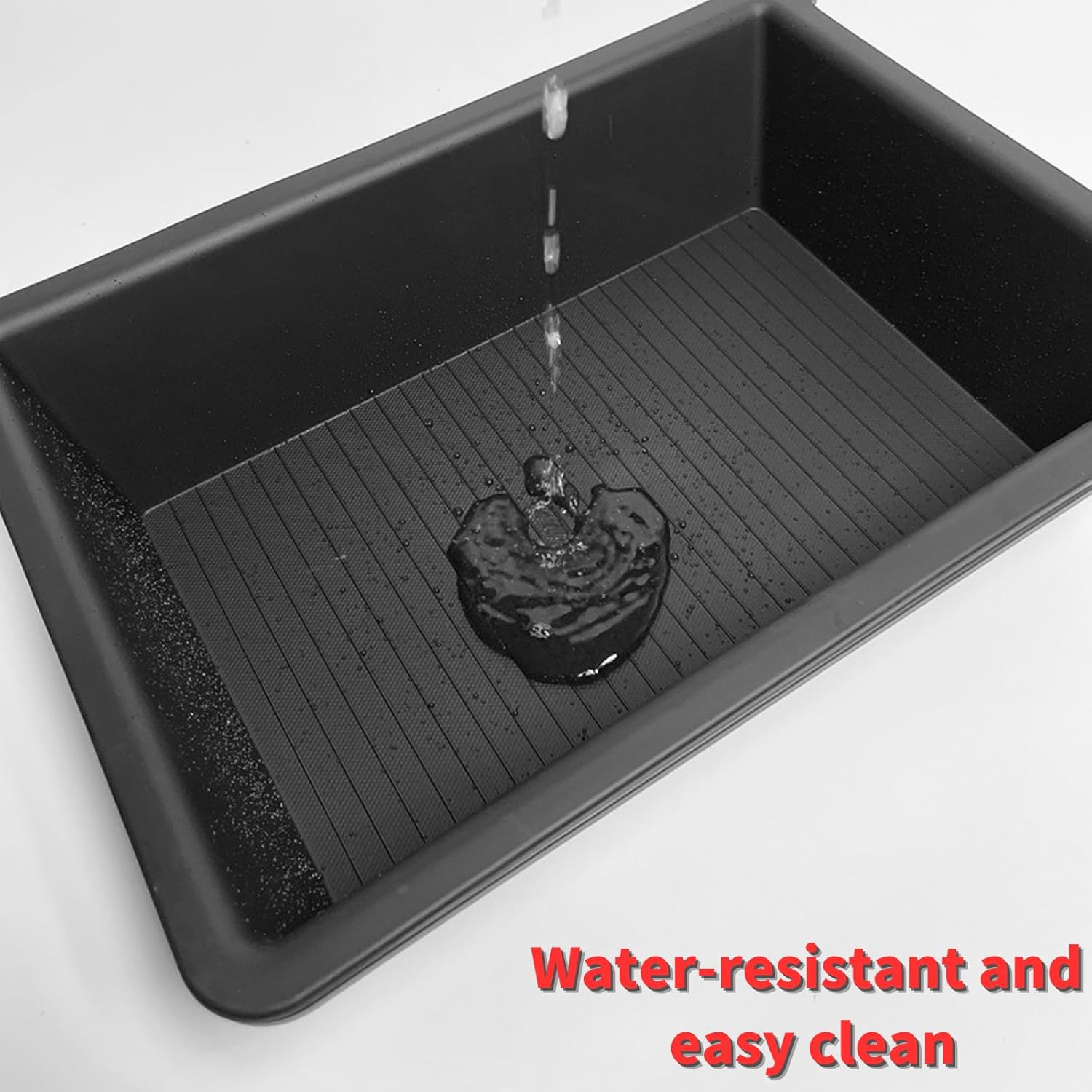 Model X/Y Under Seat Storage Organizer for Tesla 2025 2024 2023 2022 2021 2020 Interior Accessories - ABS + TPE Bunk Hidden Storage Tray Front Underseat Storage Box for Driver Passenger