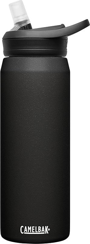 CamelBak Eddy+ Stainless Steel Bite Valve Water Bottle 25oz, Black
