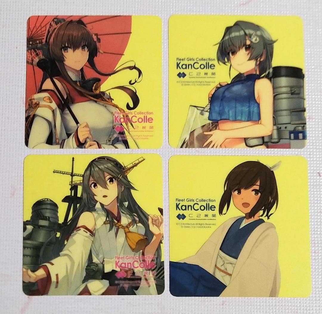 艦これ ラウンドワン クリアファイル ラバーマット 村雨 夕立 冬月