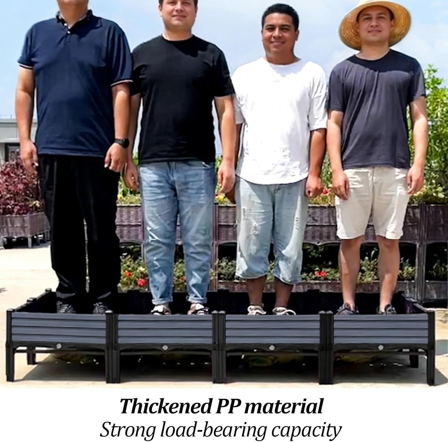 Raised Garden Bed, Large Elevated Planter Box, Planter Box, Standing Narrow Plant Stand, Suitable for Veggies, Herbs, Flowers & Entryway Decor(120 * 40 * 49cm)