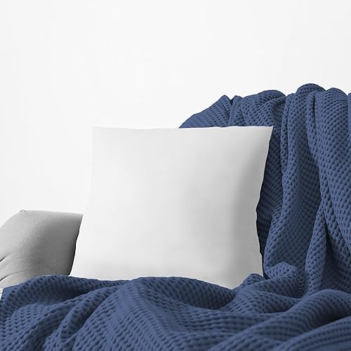 Miniatura 5 de Acanva Paquete de 2 rellenos cuadrados para sofá, cama, sofá, almohadas decorativas con relleno de microfibra de poliéster suave, 18 pulgadas de