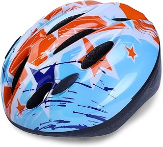 RIHE 軽量 自転車 ヘルメット 子供用 キッズ スケート 安全 ジュニア こども用 男の子 女の子 通学 アジャスター付き