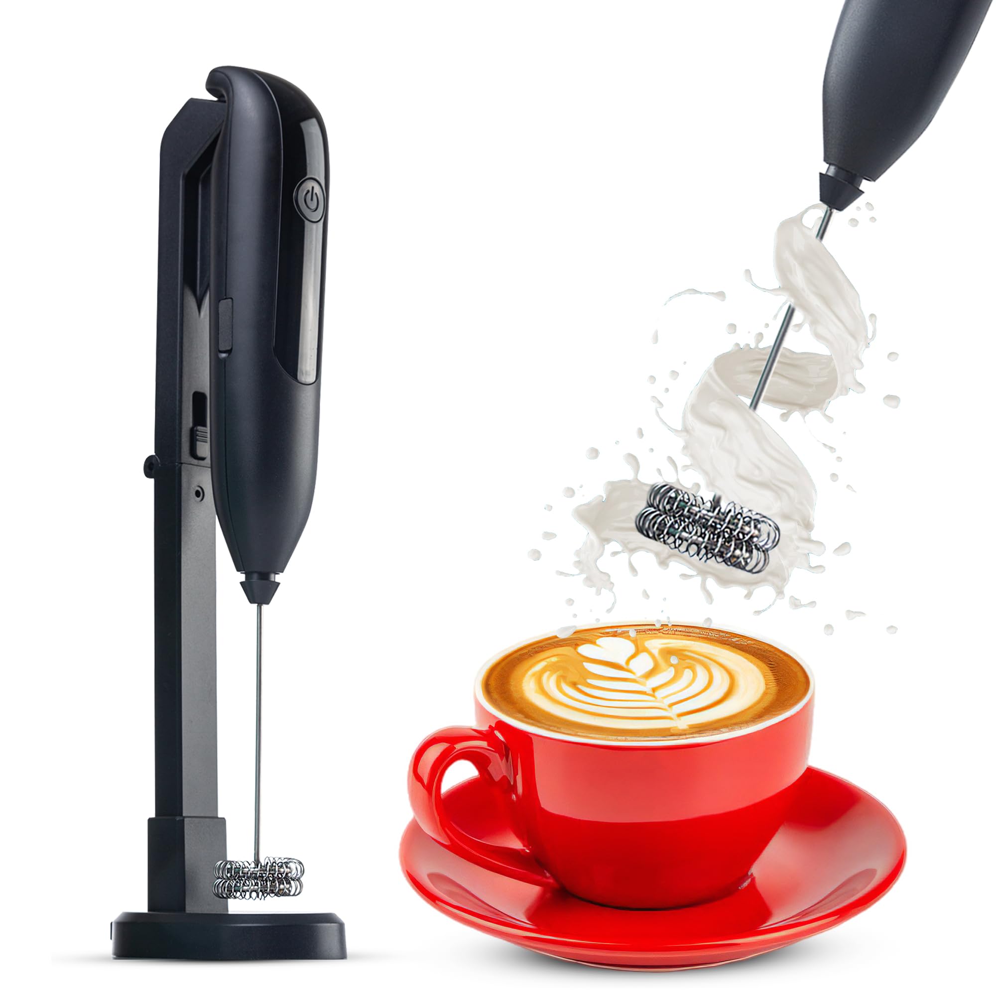 Amazon.com: Alpspeaks Wireless Rechargeable Milk Frother Handheld