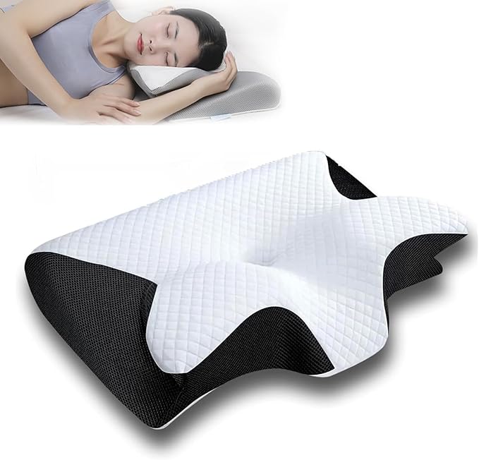 Ornatera Pillow, Tildreams Memory Foam Neck Pillow