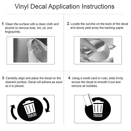 Miniatura 9 de iTouchless pegatinas de vinilo premium para papelera 30in redondo impermeable reutilizable juego de 3 interiorexterior