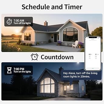 NineLeaf Wireless Light Switch Kit,2.4G WiFi App Remote & Handheld Switch